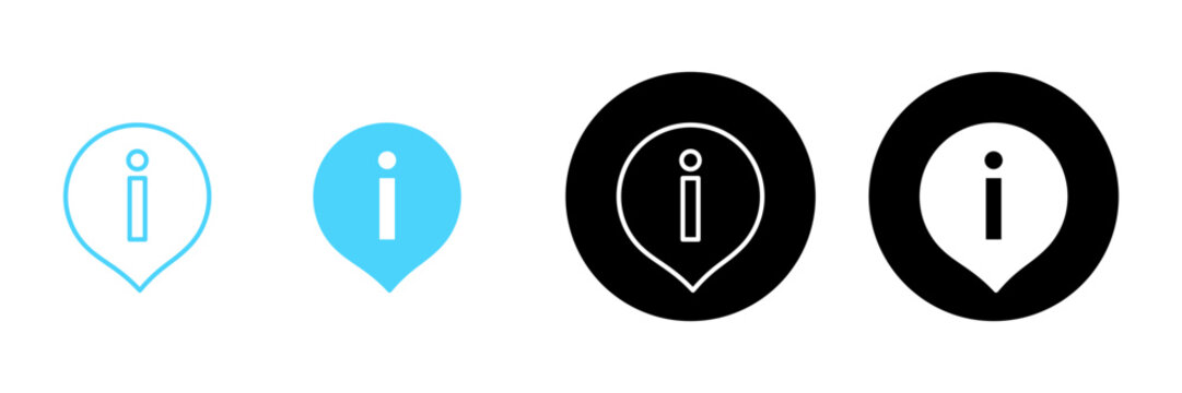 Information sign icon vector. about us sign and symbol. question mark icon