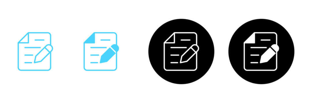 Note icon vector. notepad sign and symbol