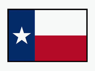 Obraz premium Flag of texas, official state flag of texas, usa