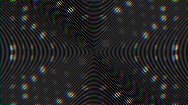 Square shapes fading in and out animation with circle shapes bouncing