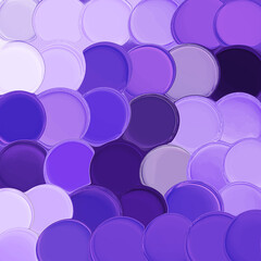 Obraz premium Abstract background of layered circular shapes in shades of purple and violet