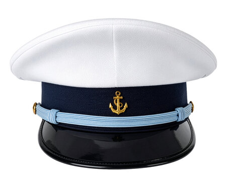 Naval Officer White and Navy Dress Uniform Cap
