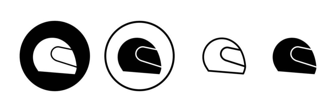 Helmet icon vector illustration. Motorcycle helmet sign and symbol. Construction helmet icon. Safety helmet