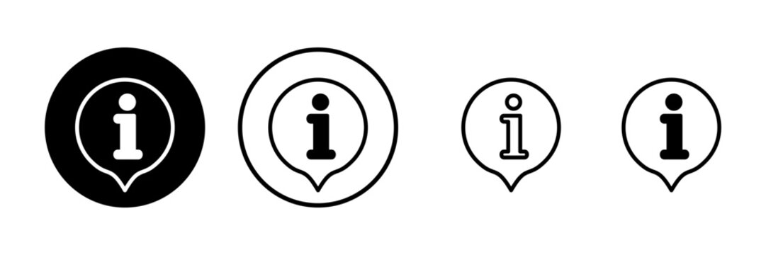 Information sign icon vector illustration. about us sign and symbol. question mark icon
