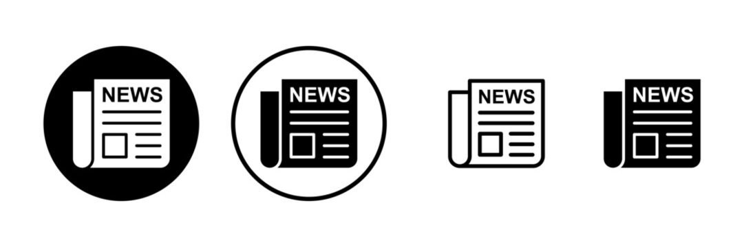 Newspaper icon vector illustration. news paper sign and symbolign