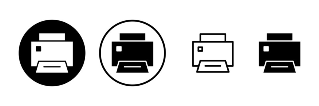 Print icon vector illustration. printer sign and symbol