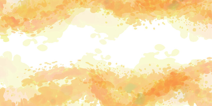 Bright Yellow Watercolor Splash Abstract Frame Design