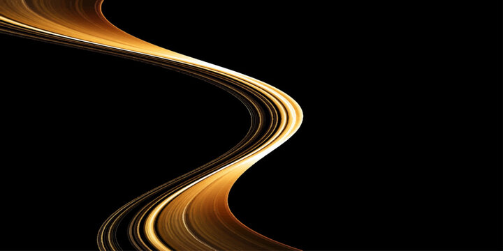 Elegant gold wave line backdrop for high end corporate presentation banner and branding