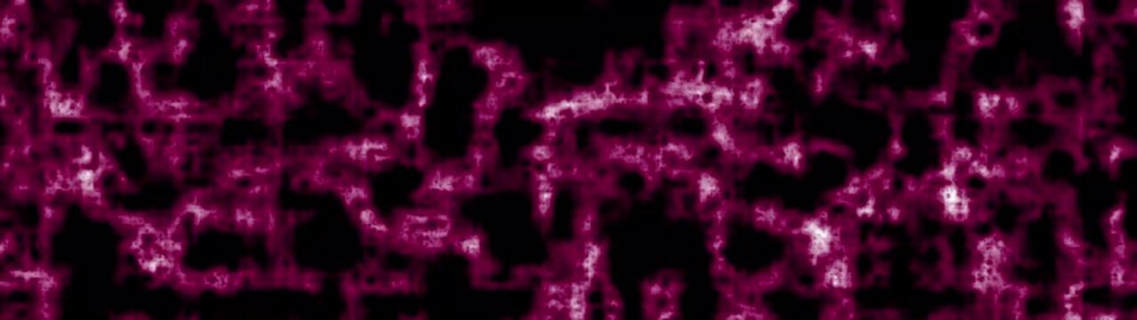 Abstract purple energy waves flowing across black background creating cinematic digital plasma motion loop.