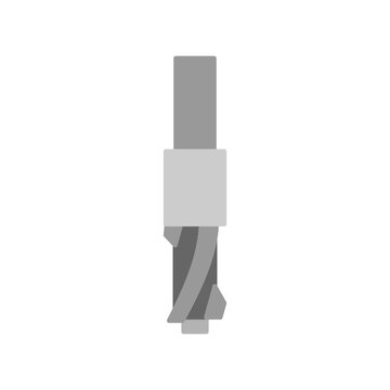 counter bore bit simple flat icon illustration