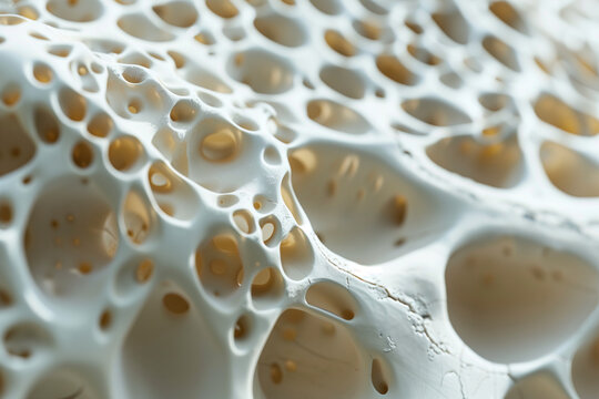 Extreme macro of porous bone tissue structure background