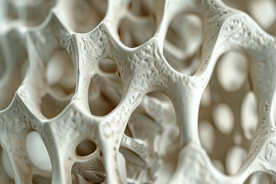 Extreme macro of porous bone tissue structure background