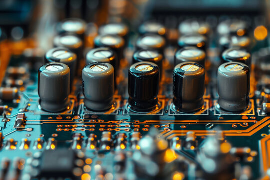 Extreme macro of solder joints on electronic circuit board