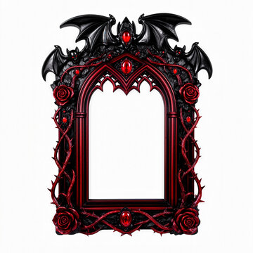 marco, alas, murcielago, vampiro,  dorada, imagen, antig&uuml;edad, decoraciones, antique, viejo, arcen, barroco, arte, designio, adorno, foto, descargar, en blanco, muro, pintura, espejo, objeto, carved, 
