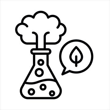 Biotech Boom icon line vector illustration