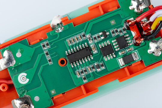 Electronic Circuit Board with Wiring in Battery Housing