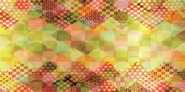 Elegant Japanese Style Traditional Patterned Background
