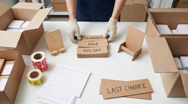 Retail End Of Summer Clearance Campaign Kits Display