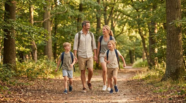 Family Hiking Adventure on Summer Bank Holiday