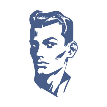 old mand face vector caricature