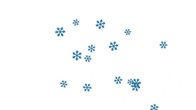 Blue Digital Code Rain Cyber Data Stream Animation