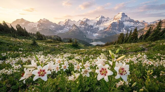 spring in the mountains