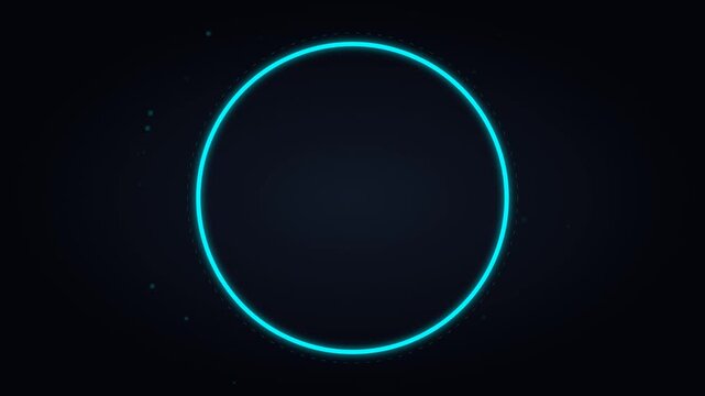 Digital countdown timer animation showing numbers 4 and 1 with a glowing cyan loading circle on a dark futuristic background.