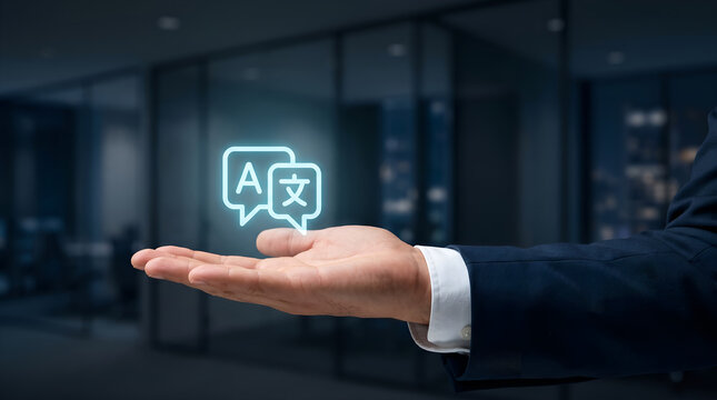 Seamless multilingual communication technology in a modern office setting