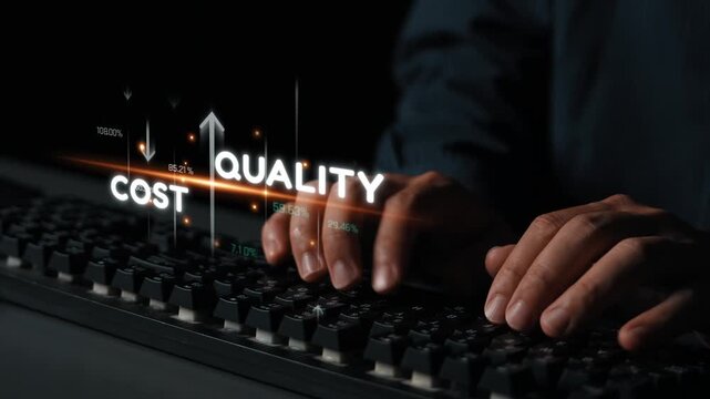 Increase quality and reduce cost represent quality, cost, and performance optimization for business strategy and resource efficiency Marrow