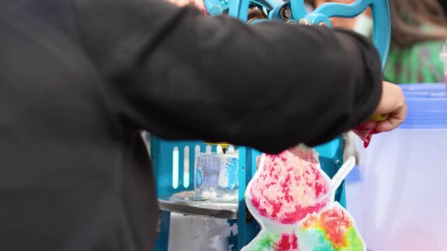 Street Vendor Operating Manual Shaved Ice Machine in Bangkok