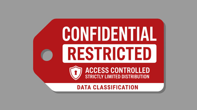 Data Classification Label Confidential Restricted Tag