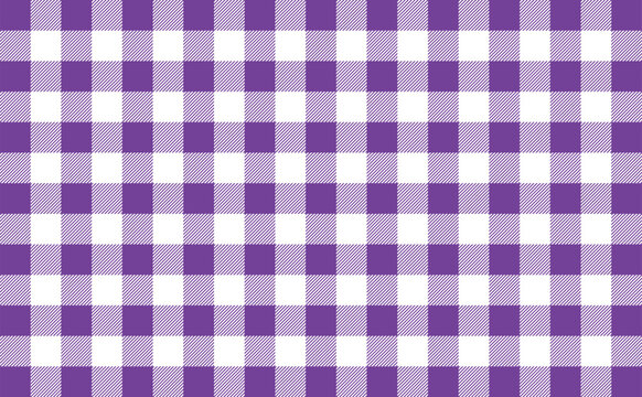 Purple gingham checkered pattern vector