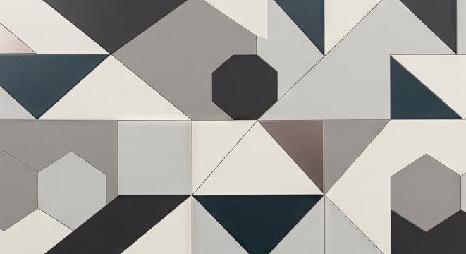 Abstract geometric pattern background with neutral color palette