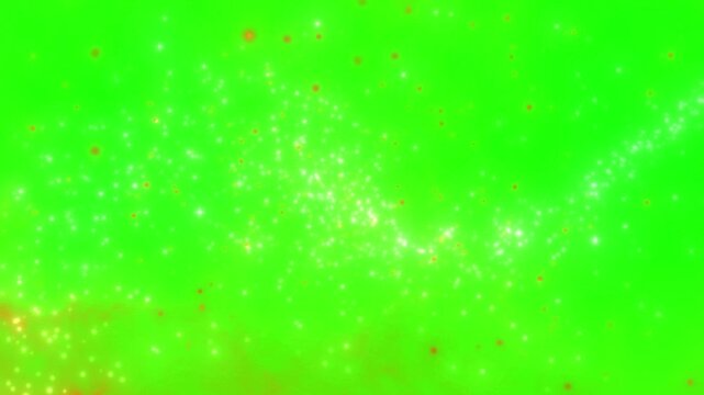 Motivational quote text animation featuring stop waiting for the perfect moment it will never come against a vibrant glowing green particle background