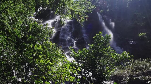 Sairung la-ong dao waterfall is acclaimed as one of the largest and most magnificent waterfalls hidden deep within the forests of the south, located in kapoe district, ranong province, thailand.
