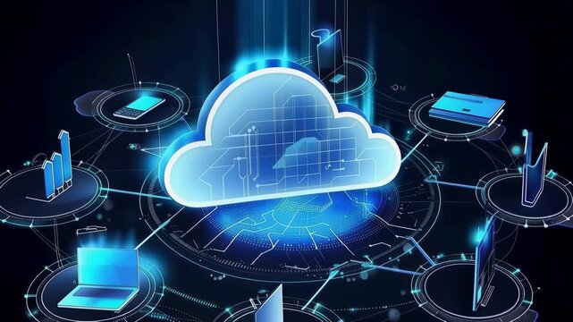 World Environment Day digital cloud network symbolizing sustainable technology and global eco innovation