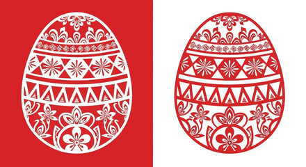 Traditional folk art vector illustration featuring symmetrical floral patterns, bird motifs, and decorative botanical elements in a rustic Scandinavian or Slavic style for print. © maul