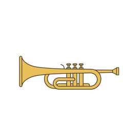 Fototapeta premium Golden Trumpet Illustration