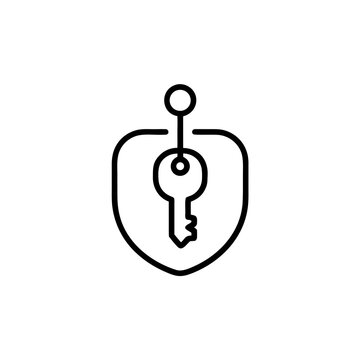 Single Sign-On Outline Icon for Enterprise Authentication