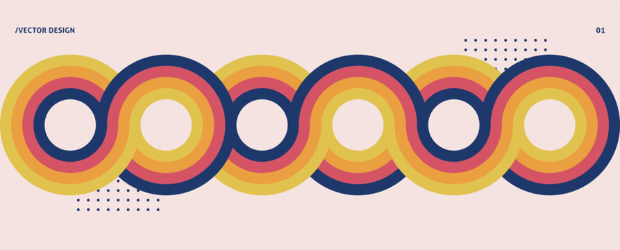 Retro vintage 70s style stripes background poster lines. shapes vector design graphic 1970s retro background. abstract stylish 70s era line frame illustration	