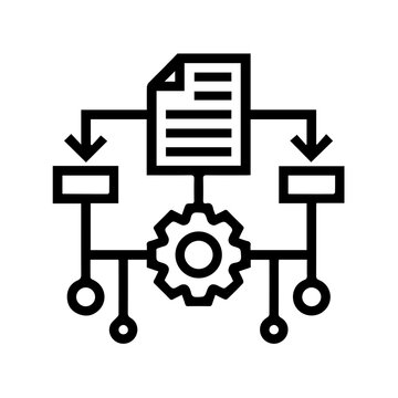 Algorithm Artificial Intelligence Programming Vector Icon