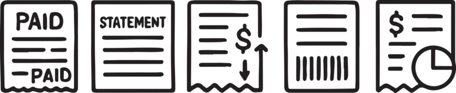 Payment status icons showing transaction flow