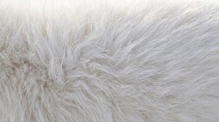 Fototapeta premium Luxurious white arctic fox fur texture close-up. Premium soft winter animal pelt for fashion and design.