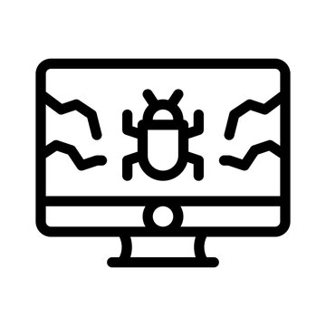 Malware line icon