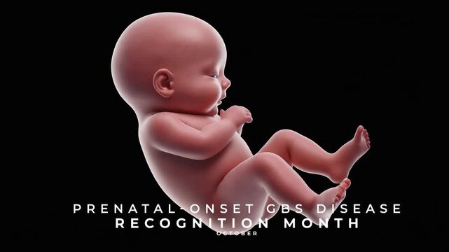 Prenatal-onset GBS Disease Recognition Month Understanding GBS Risks During Pregnancy and Infant Health. Animation Video.