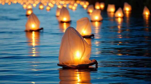 Biodegradable River Lanterns for Ghost Festival