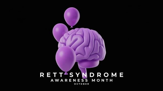 Rett Syndrome Awareness Month Understanding Neurological Health and Supporting Children and Families. Animation Video.