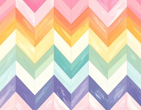 Seamless chevron zigzag pattern, flat 2D geometric design