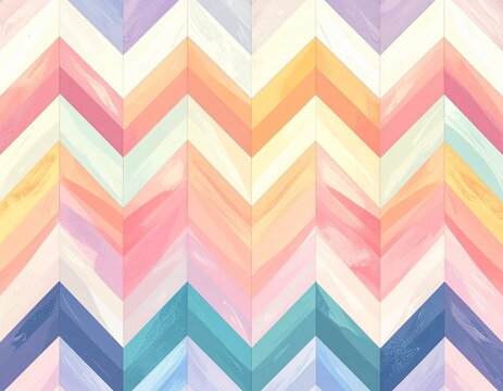 Seamless chevron zigzag pattern, flat 2D geometric design