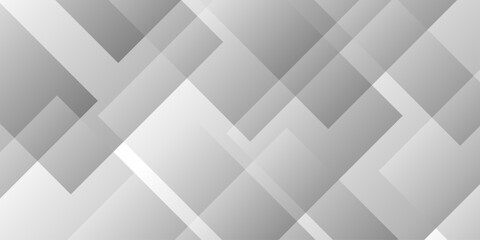 Obraz premium Abstract square space cube transparent paper geometric background. vector layer white and gray gradient material rectangle, shape web blank business template background.